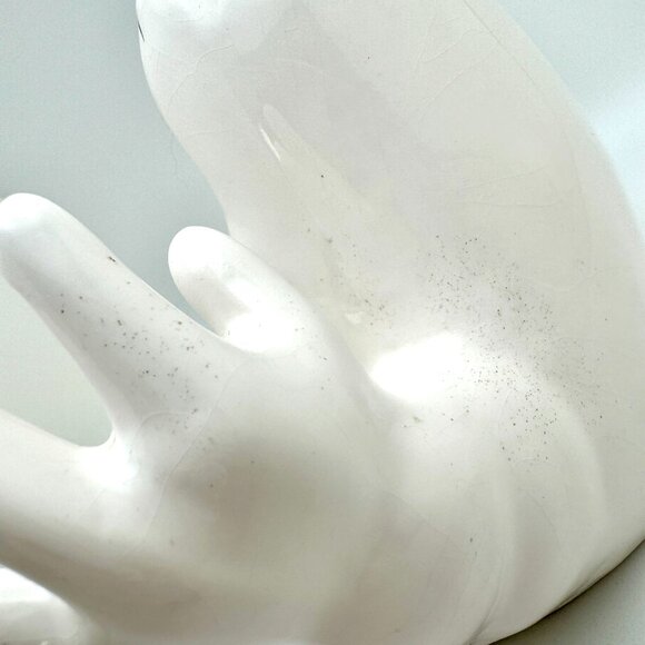 Vintage 1992 NCE Ceramic Ghost Candy Dish With Light-Up Eyes Sound - Picture 11 of 16